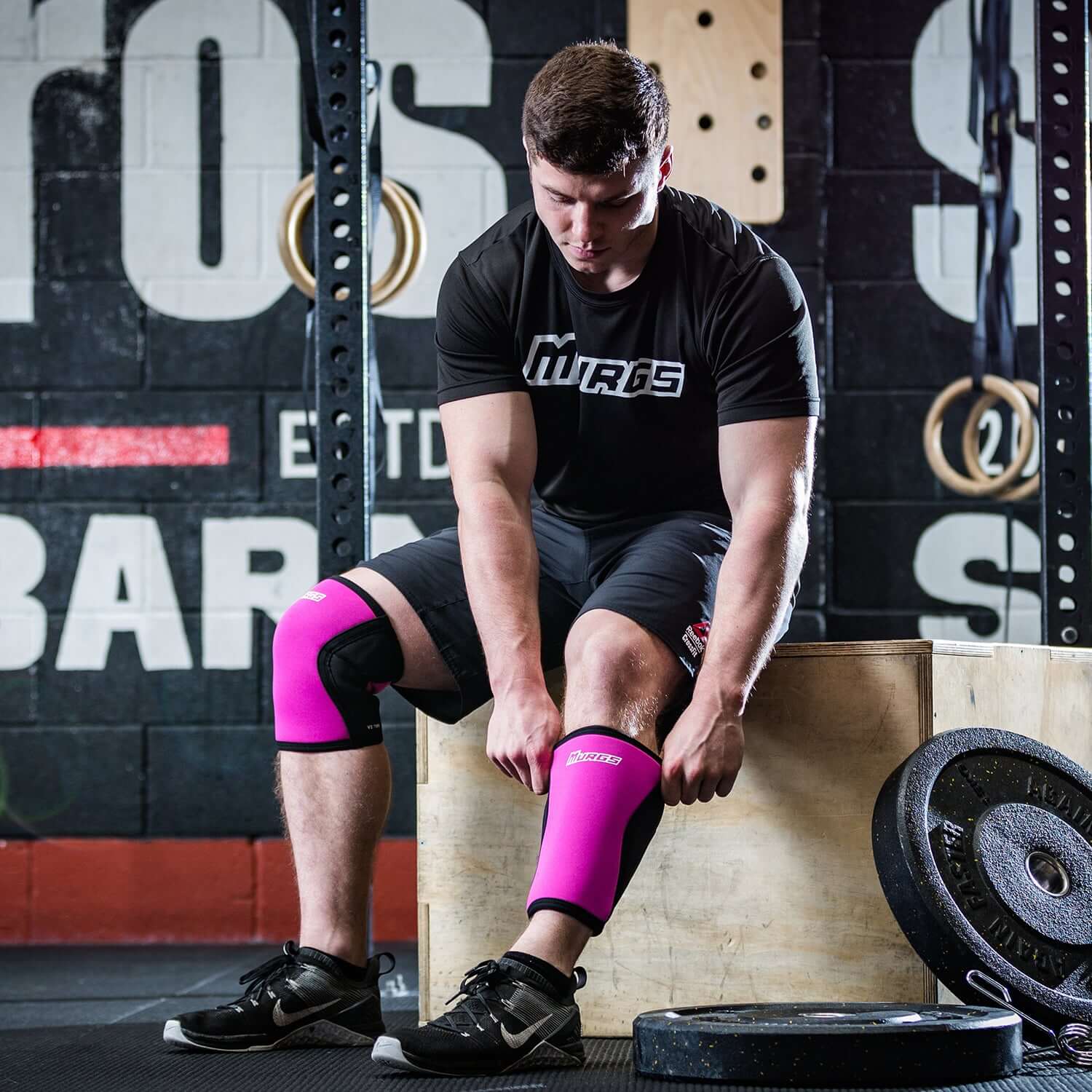 V2 7mm Knee Sleeves - Pink (Pair)
